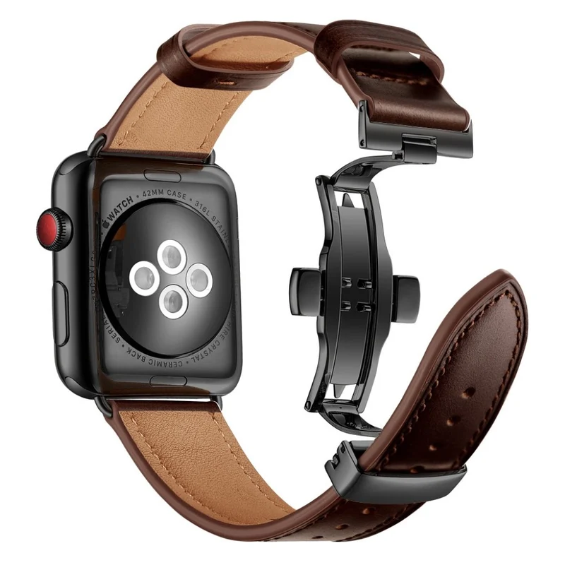 Apple Watch Series 5 44mm / Apple Watch 44mm Echtes Leder armband