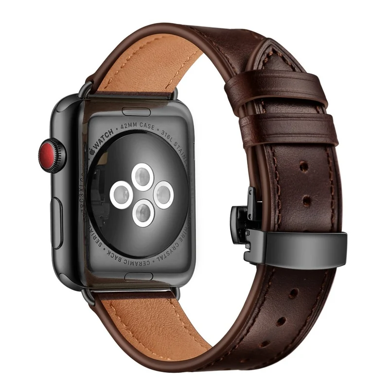 Apple Watch Series 5 44mm / Apple Watch 44mm Echtes Leder armband