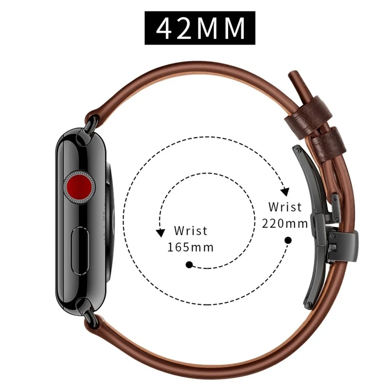 Apple Watch Series 5 44mm / Apple Watch 44mm Echtes Leder armband