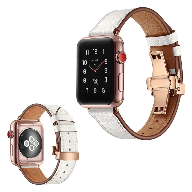 Apple Watch Series 5 44mm / Apple Watch 44mm Echtes Leder armband