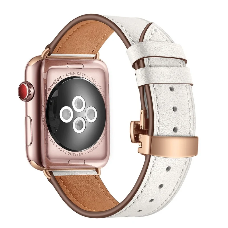 Apple Watch Series 5 44mm / Apple Watch 44mm Echtes Leder armband