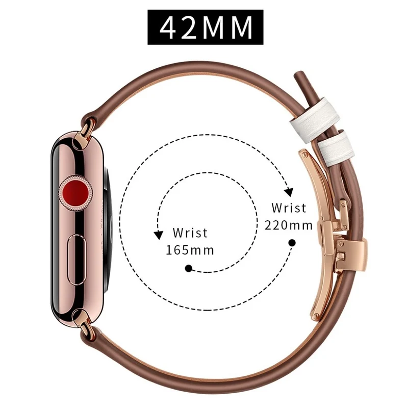 Apple Watch Series 5 44mm / Apple Watch 44mm Echtes Leder armband