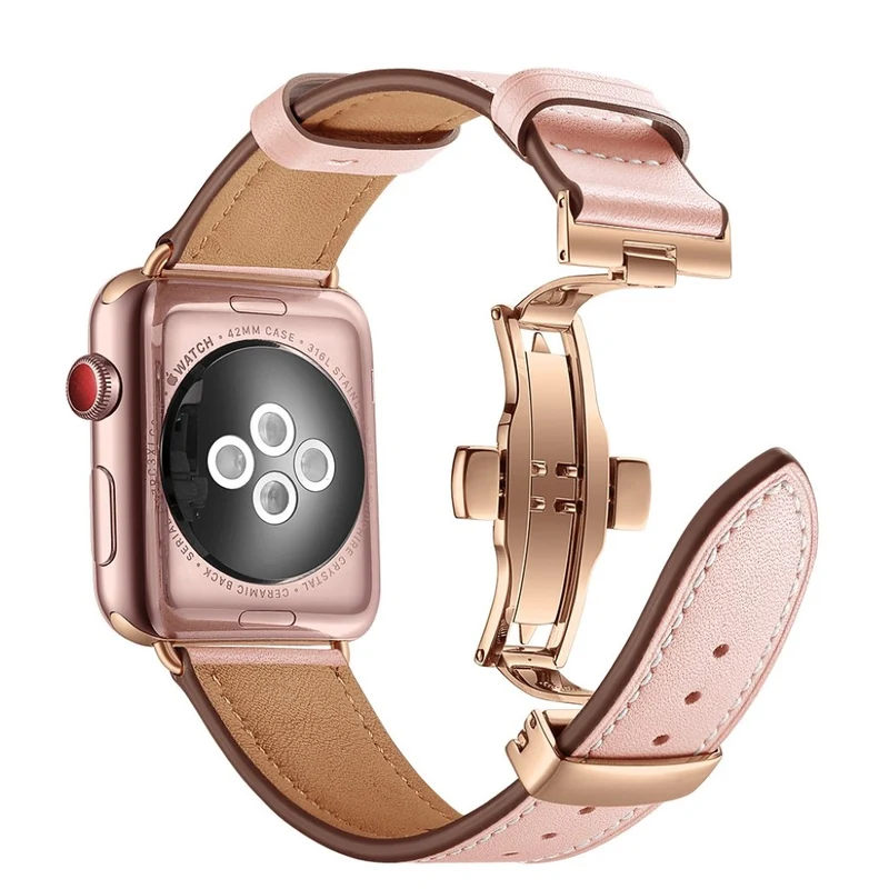 Apple Watch Series 5 44mm / Apple Watch 44mm Echtes Leder armband