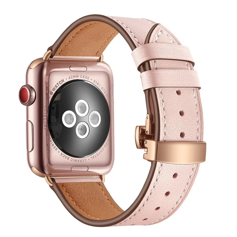 Apple Watch Series 5 44mm / Apple Watch 44mm Echtes Leder armband