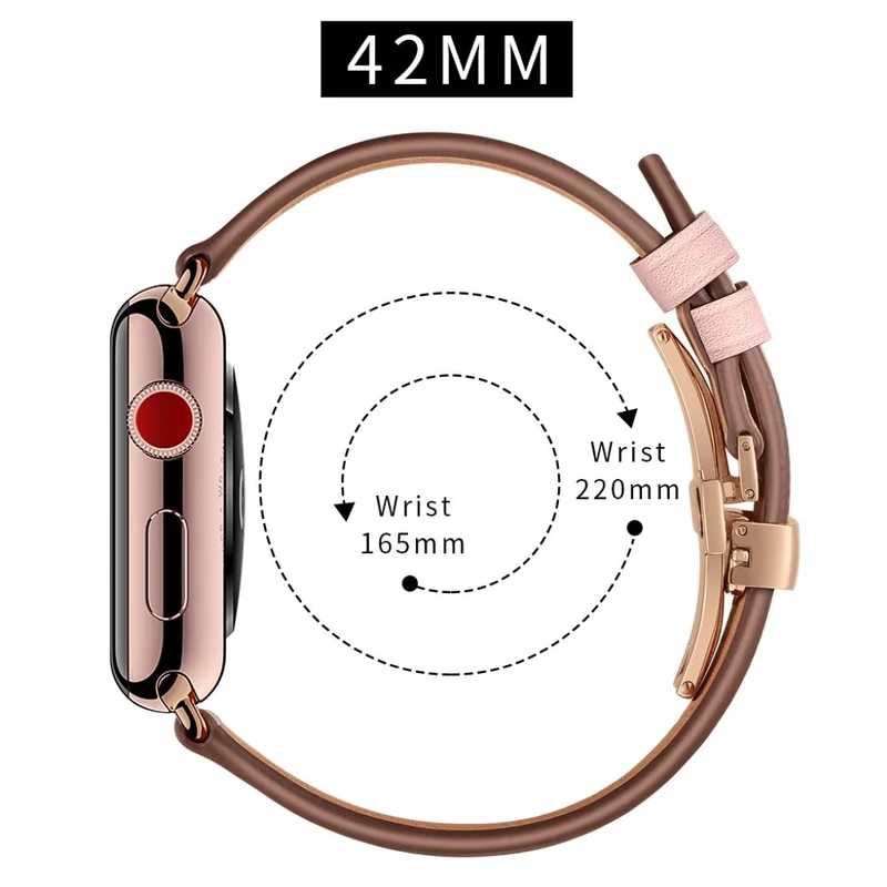 Apple Watch Series 5 44mm / Apple Watch 44mm Echtes Leder armband