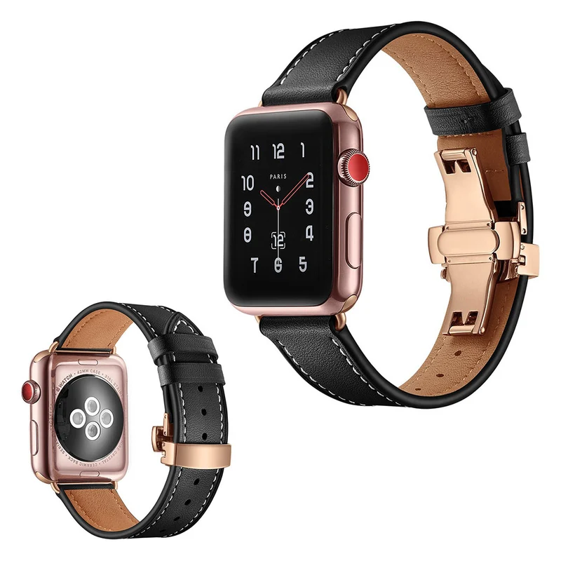 Apple Watch Series 5 44mm / Apple Watch 44mm Echtes Leder armband