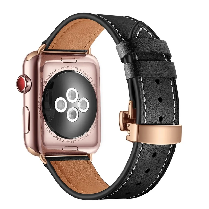 Apple Watch Series 5 44mm / Apple Watch 44mm Echtes Leder armband