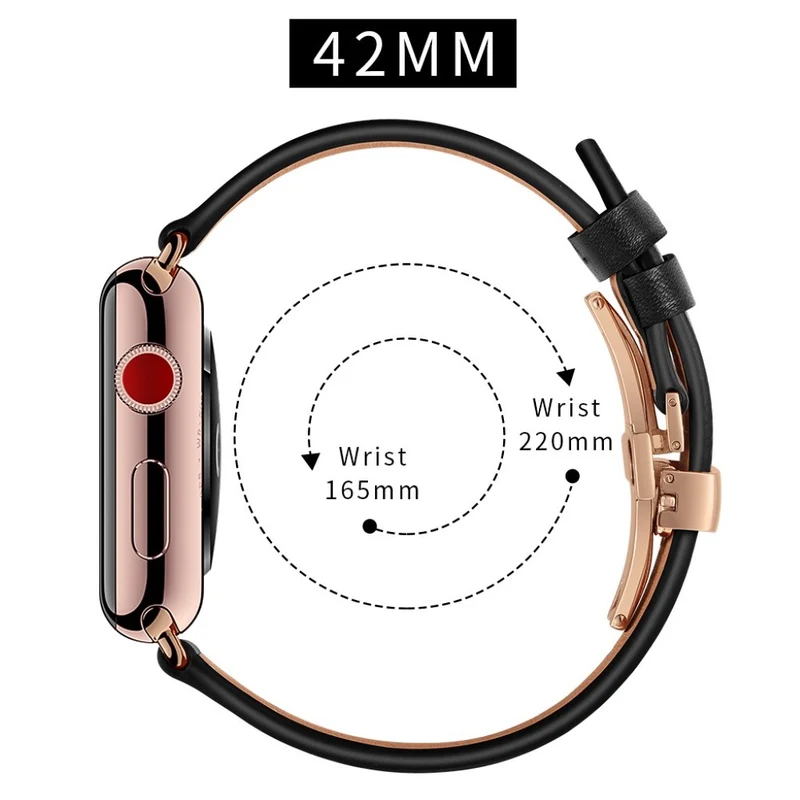 Apple Watch Series 5 44mm / Apple Watch 44mm Echtes Leder armband