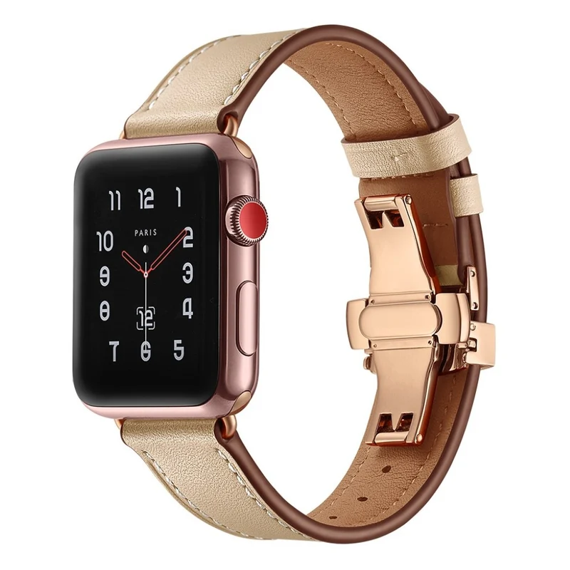 Apple Watch Series 5 44mm / Apple Watch 44mm Echtes Leder armband