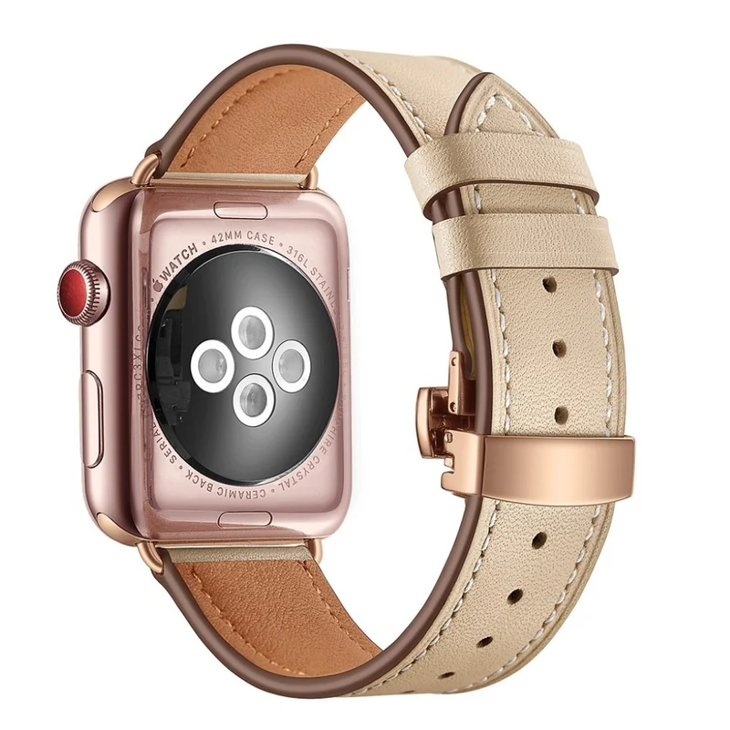 Apple Watch Series 5 44mm / Apple Watch 44mm Echtes Leder armband