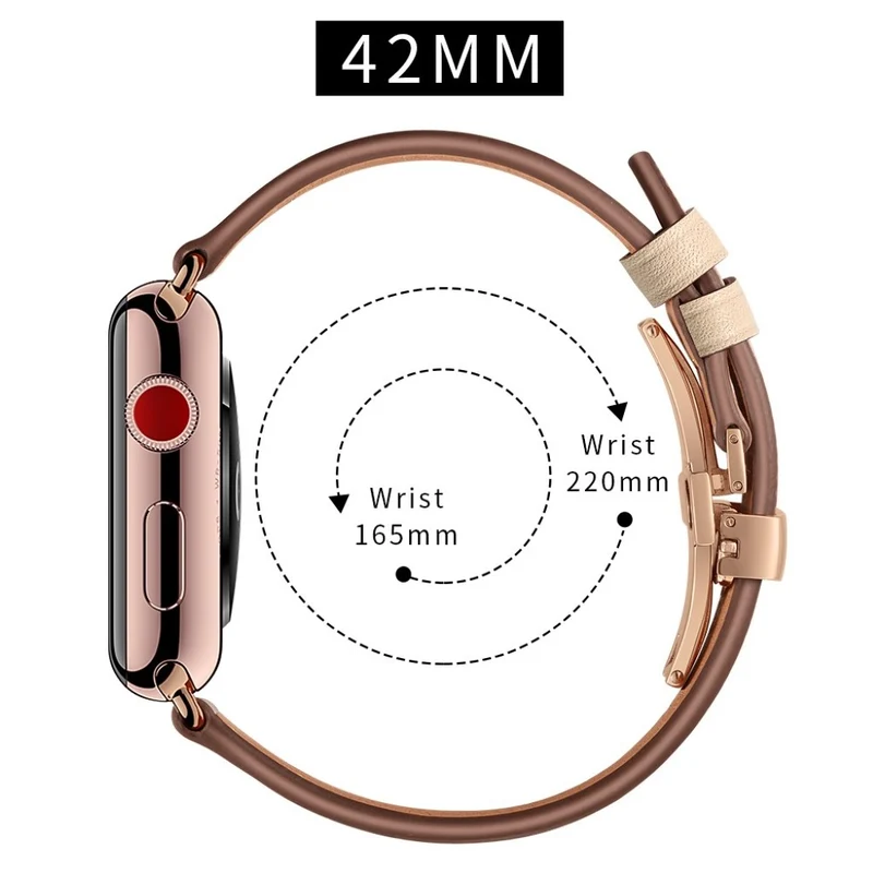 Apple Watch Series 5 44mm / Apple Watch 44mm Echtes Leder armband