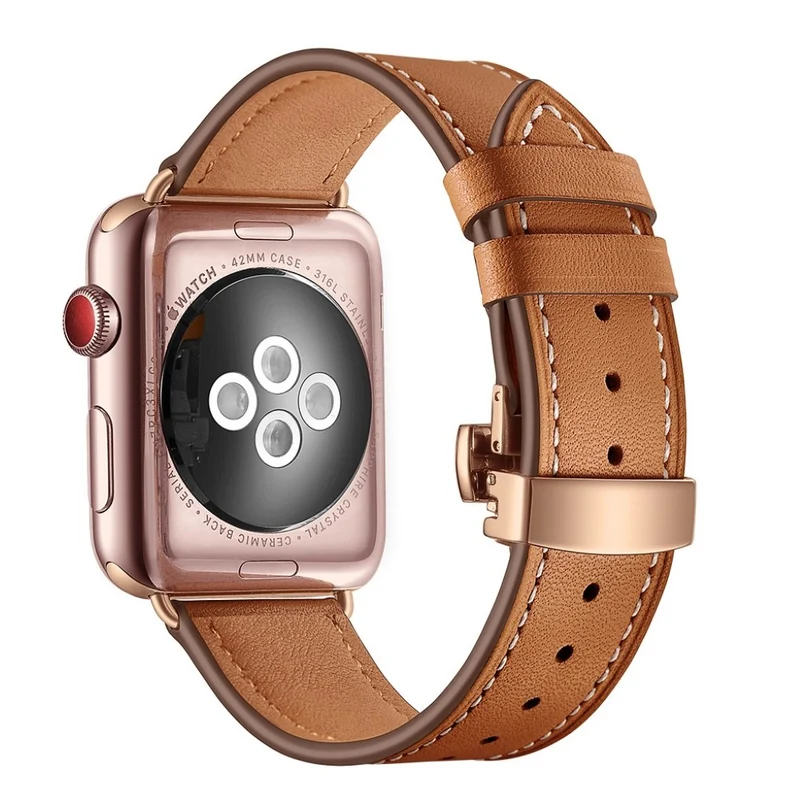 Apple Watch Series 5 44mm / Apple Watch 44mm Echtes Leder armband