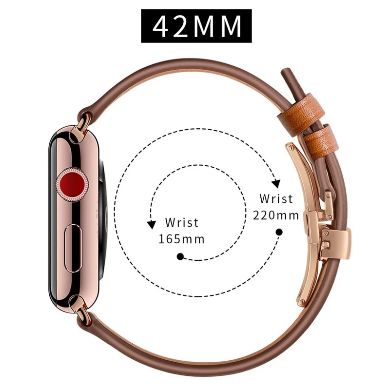 Apple Watch Series 5 44mm / Apple Watch 44mm Echtes Leder armband
