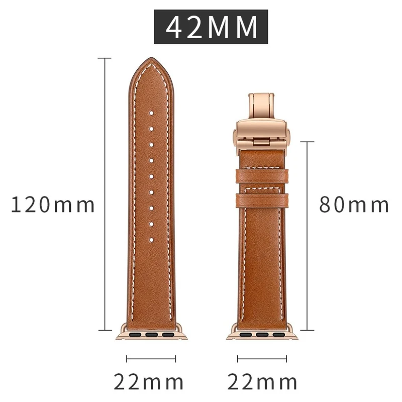 Apple Watch Series 5 44mm / Apple Watch 44mm Echtes Leder armband