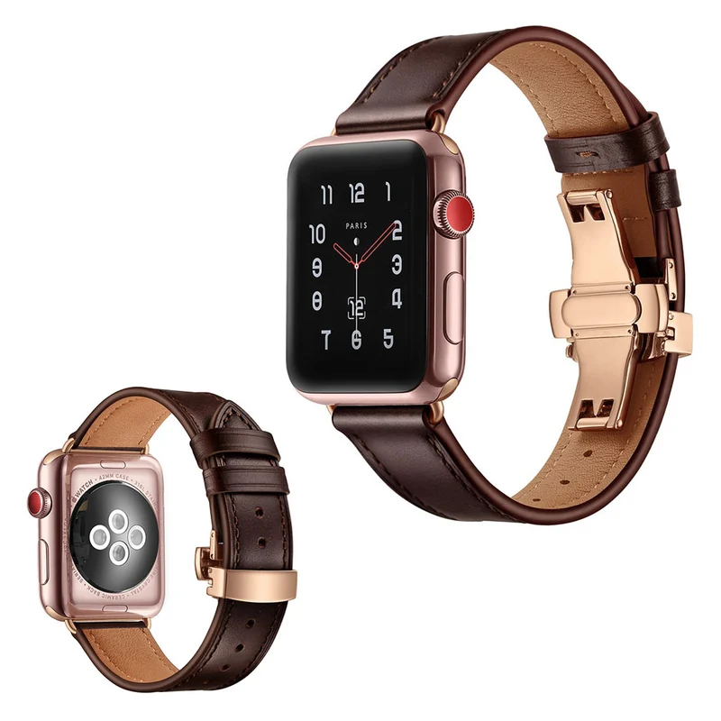 Apple Watch Series 5 44mm / Apple Watch 44mm Echtes Leder armband