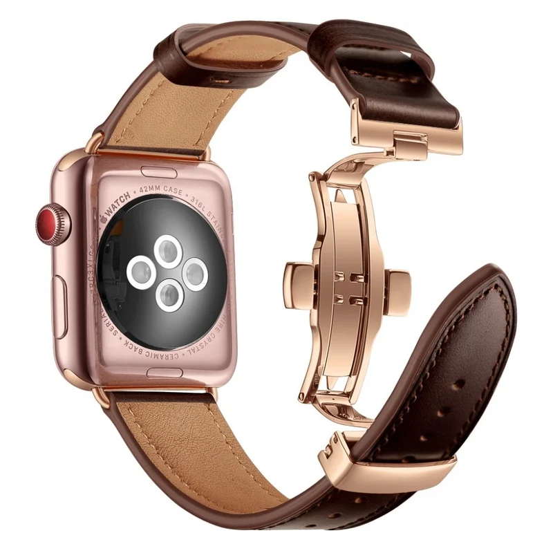 Apple Watch Series 5 44mm / Apple Watch 44mm Echtes Leder armband