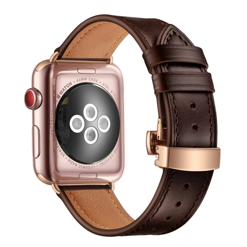 Apple Watch Series 5 44mm / Apple Watch 44mm Echtes Leder armband