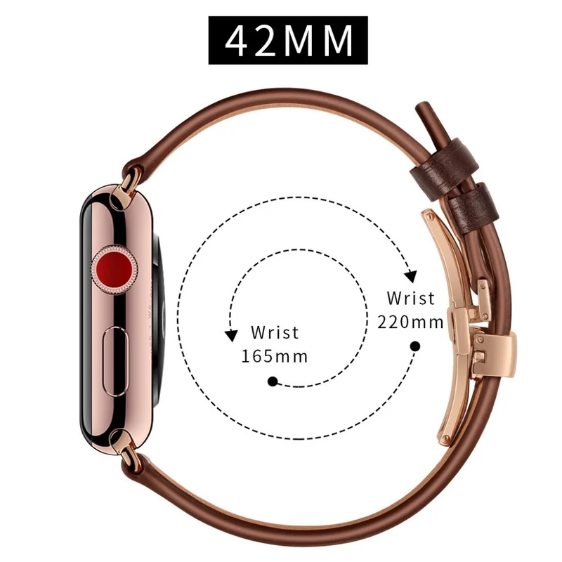 Apple Watch Series 5 44mm / Apple Watch 44mm Echtes Leder armband