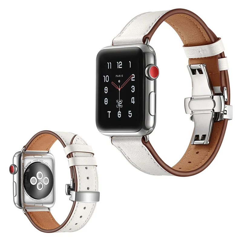 Apple Watch Series 5 44mm / Apple Watch 44mm Echtes Leder armband