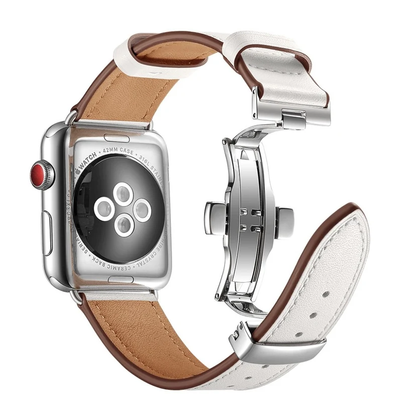 Apple Watch Series 5 44mm / Apple Watch 44mm Echtes Leder armband