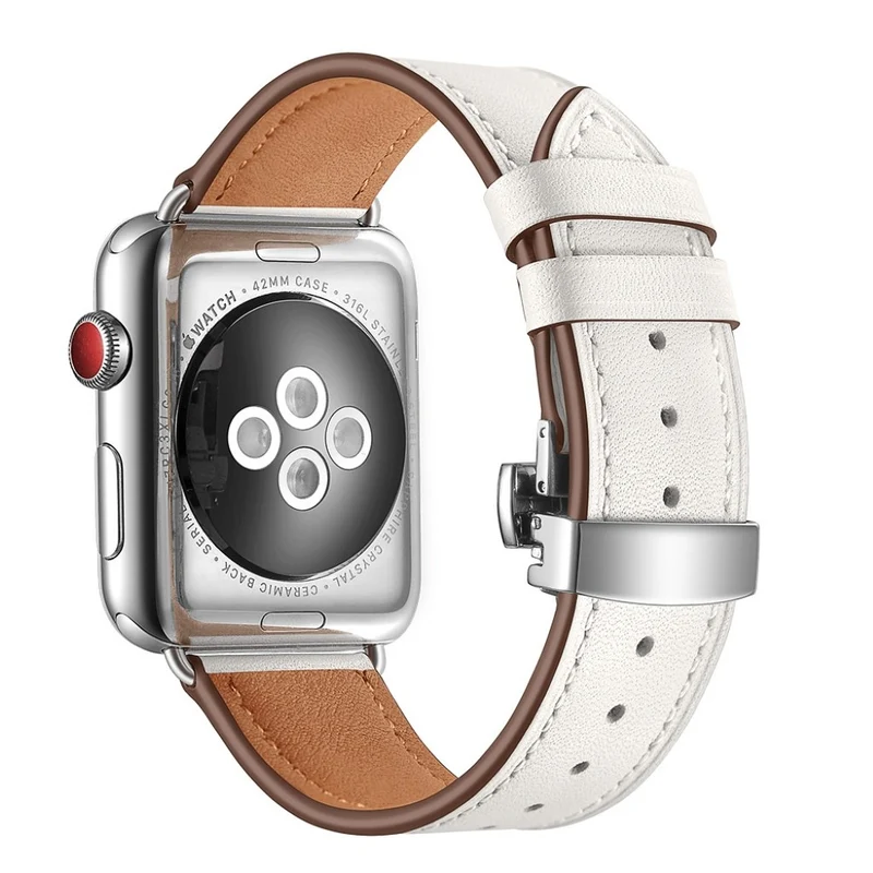 Apple Watch Series 5 44mm / Apple Watch 44mm Echtes Leder armband