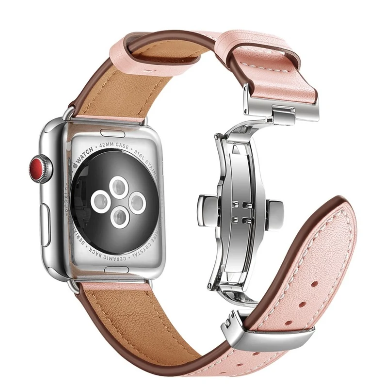 Apple Watch Series 5 44mm / Apple Watch 44mm Echtes Leder armband