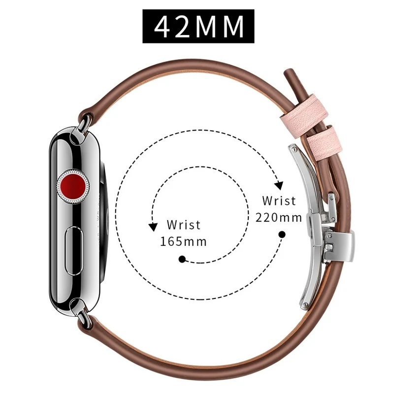 Apple Watch Series 5 44mm / Apple Watch 44mm Echtes Leder armband