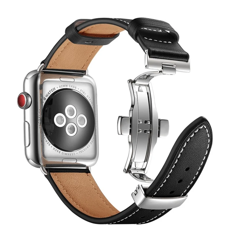 Apple Watch Series 5 44mm / Apple Watch 44mm Echtes Leder armband