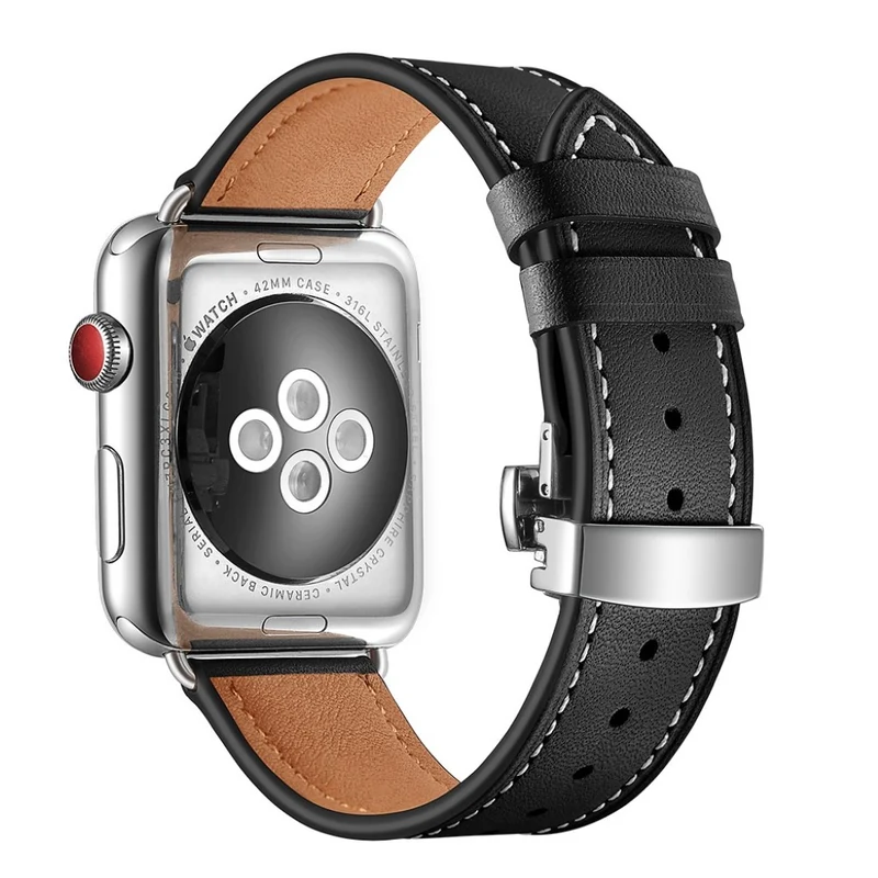 Apple Watch Series 5 44mm / Apple Watch 44mm Echtes Leder armband
