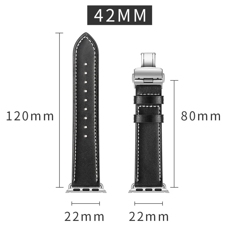 Apple Watch Series 5 44mm / Apple Watch 44mm Echtes Leder armband