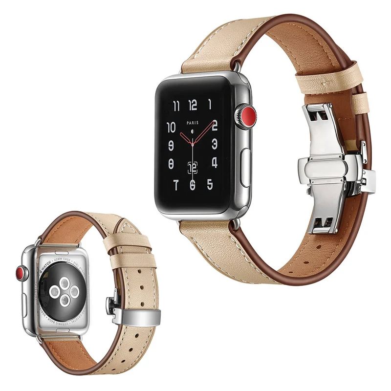 Apple Watch Series 5 44mm / Apple Watch 44mm Echtes Leder armband