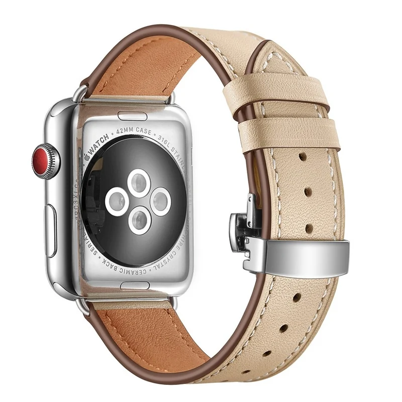Apple Watch Series 5 44mm / Apple Watch 44mm Echtes Leder armband