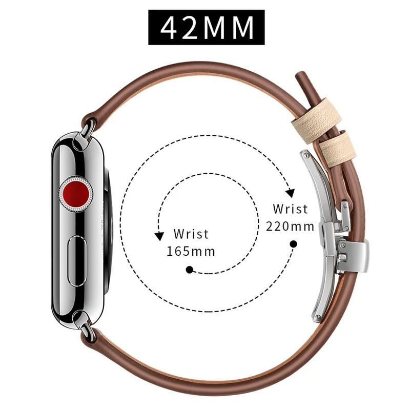 Apple Watch Series 5 44mm / Apple Watch 44mm Echtes Leder armband