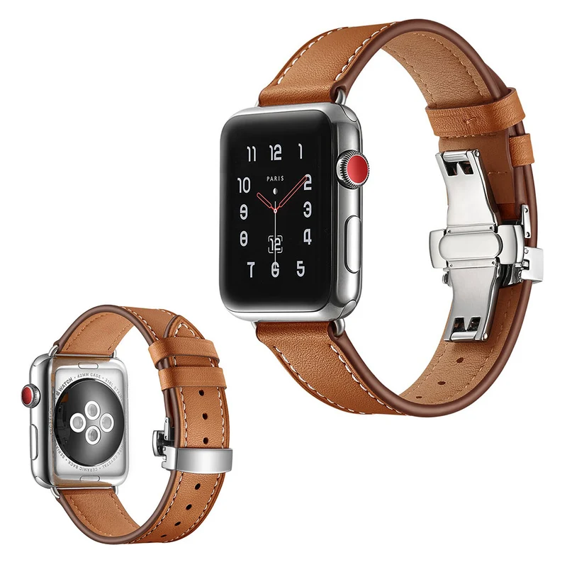 Apple Watch Series 5 44mm / Apple Watch 44mm Echtes Leder armband