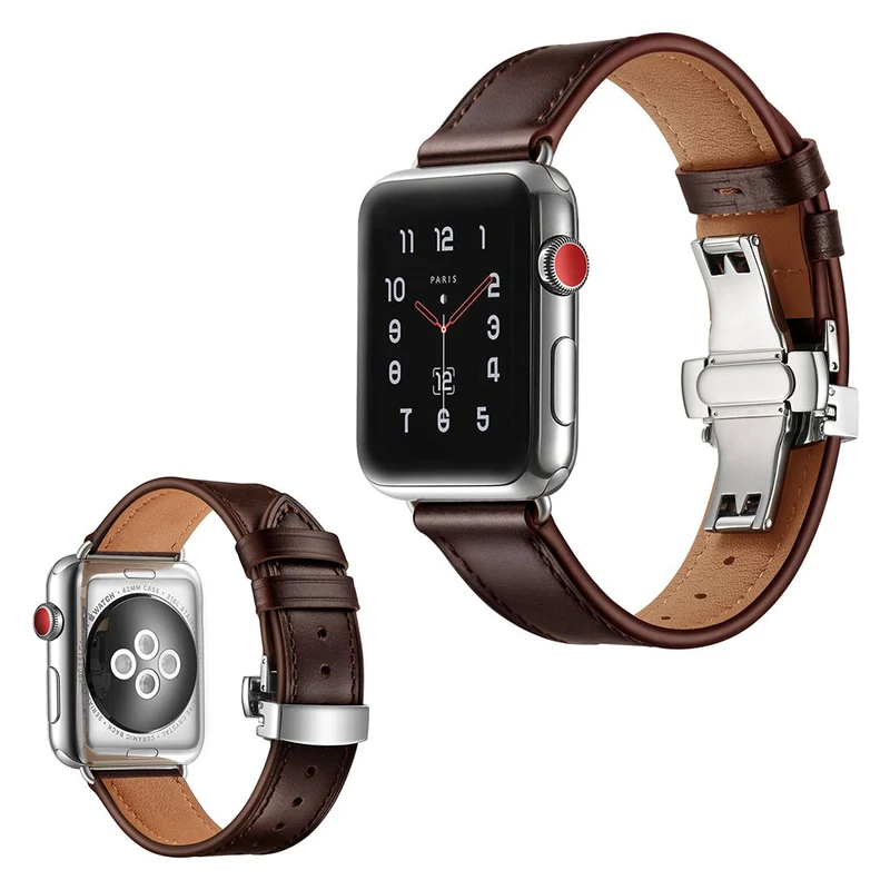 Apple Watch Series 5 44mm / Apple Watch 44mm Echtes Leder armband
