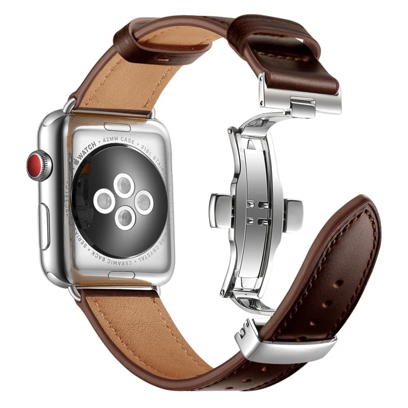 Apple Watch Series 5 44mm / Apple Watch 44mm Echtes Leder armband