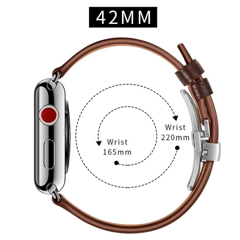 Apple Watch Series 5 44mm / Apple Watch 44mm Echtes Leder armband