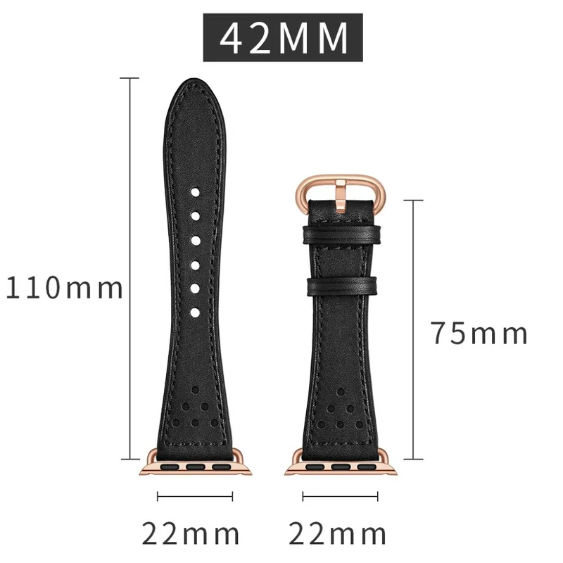Apple Watch Series 5 44mm / Apple Watch 44mm Echtes Leder armband