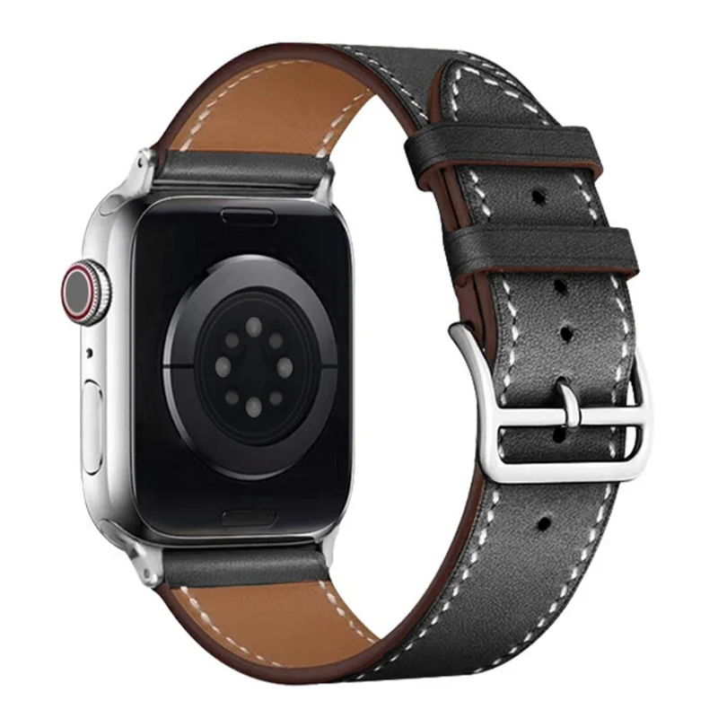 Sehr modisch Apple Watch Series 7 45mm Kunstleder armband