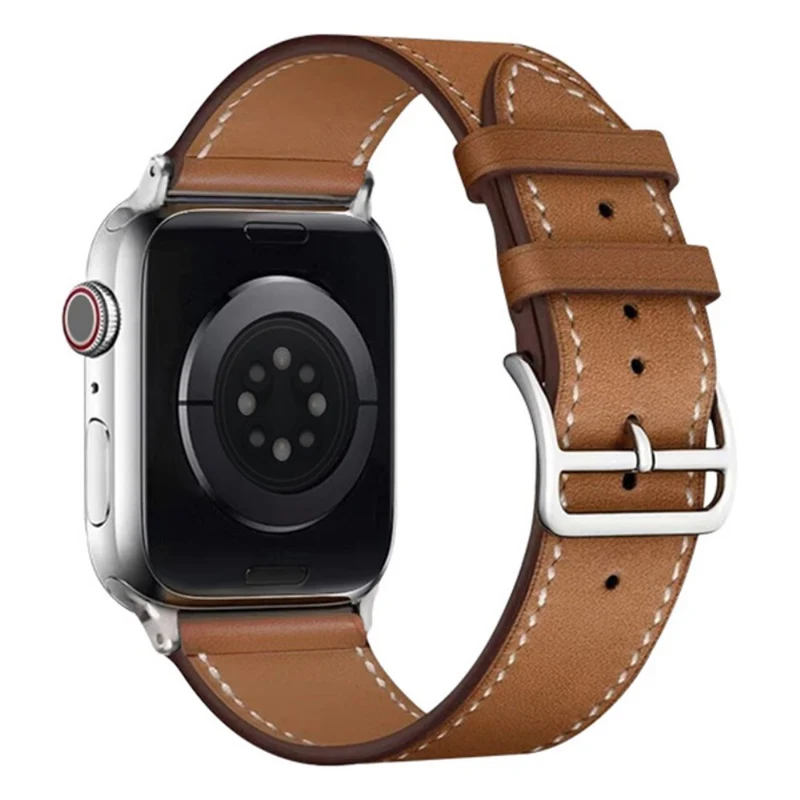 Sehr modisch Apple Watch Series 7 45mm Kunstleder armband