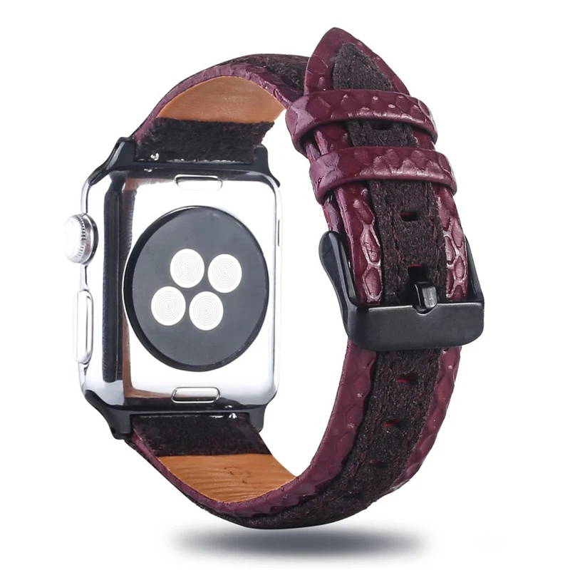 Mega modisch Apple Watch Series 4 44mm Echtes Leder armband