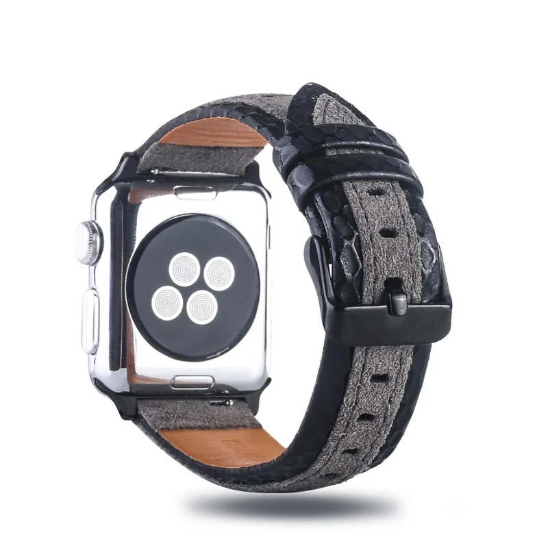 Mega modisch Apple Watch Series 4 44mm Echtes Leder armband