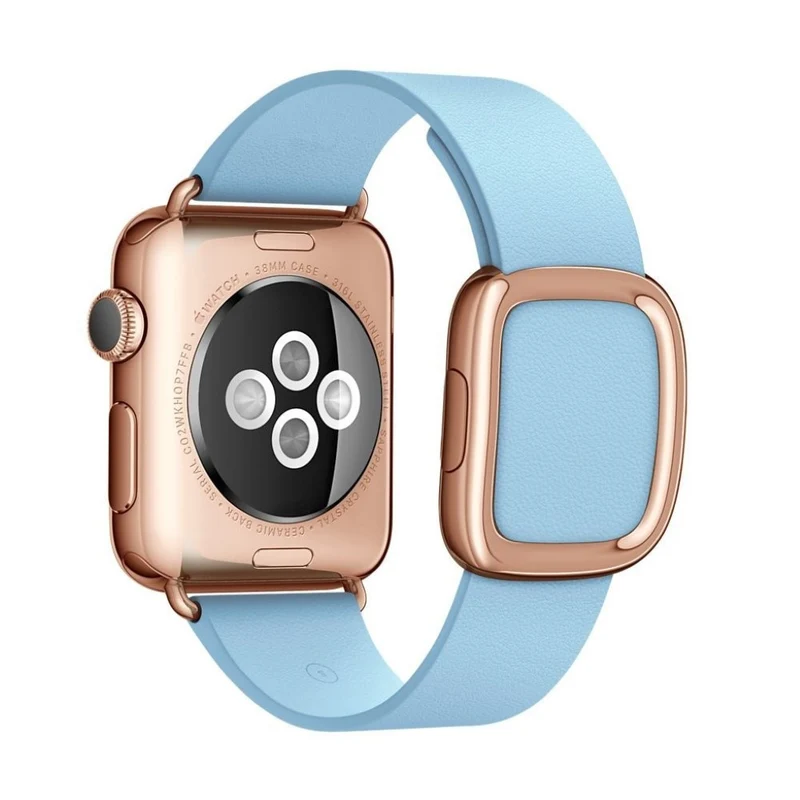 Bequem Apple Watch Series 4 44mm Echtes Leder armband
