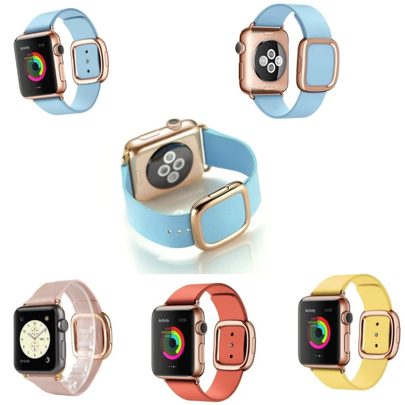 Bequem Apple Watch Series 4 44mm Echtes Leder armband