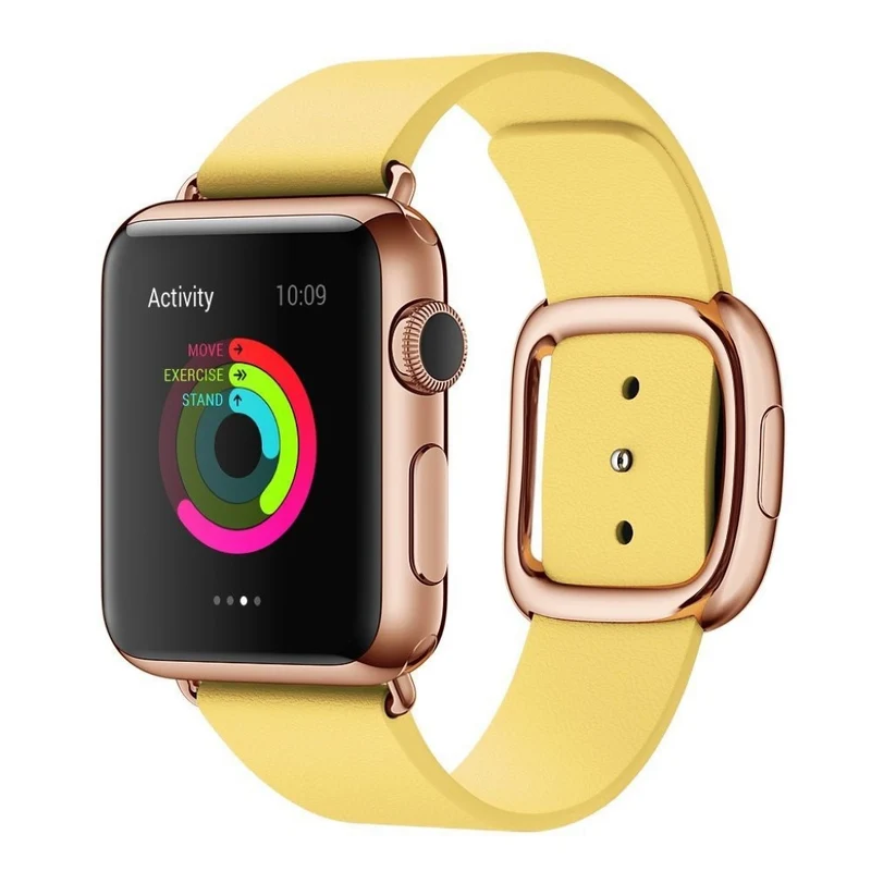 Bequem Apple Watch Series 4 44mm Echtes Leder armband