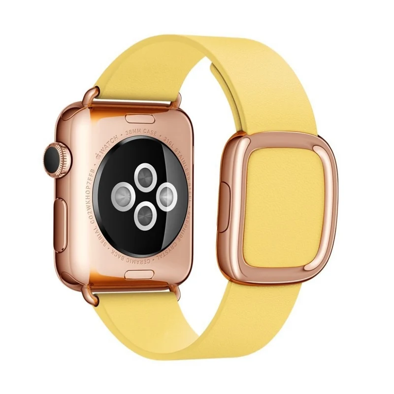 Bequem Apple Watch Series 4 44mm Echtes Leder armband