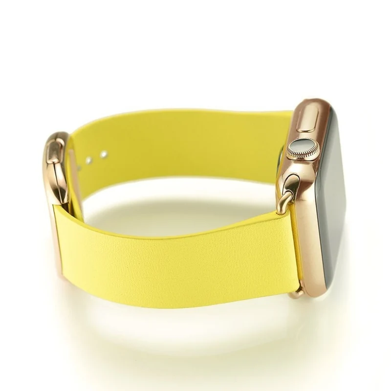 Bequem Apple Watch Series 4 44mm Echtes Leder armband