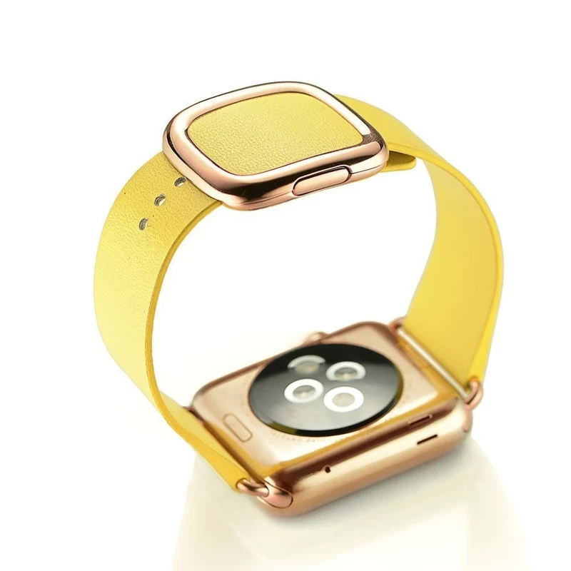 Bequem Apple Watch Series 4 44mm Echtes Leder armband