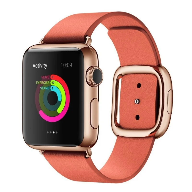 Bequem Apple Watch Series 4 44mm Echtes Leder armband