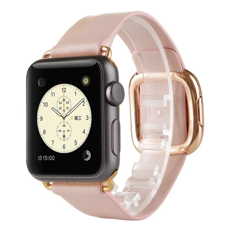 Bequem Apple Watch Series 4 44mm Echtes Leder armband
